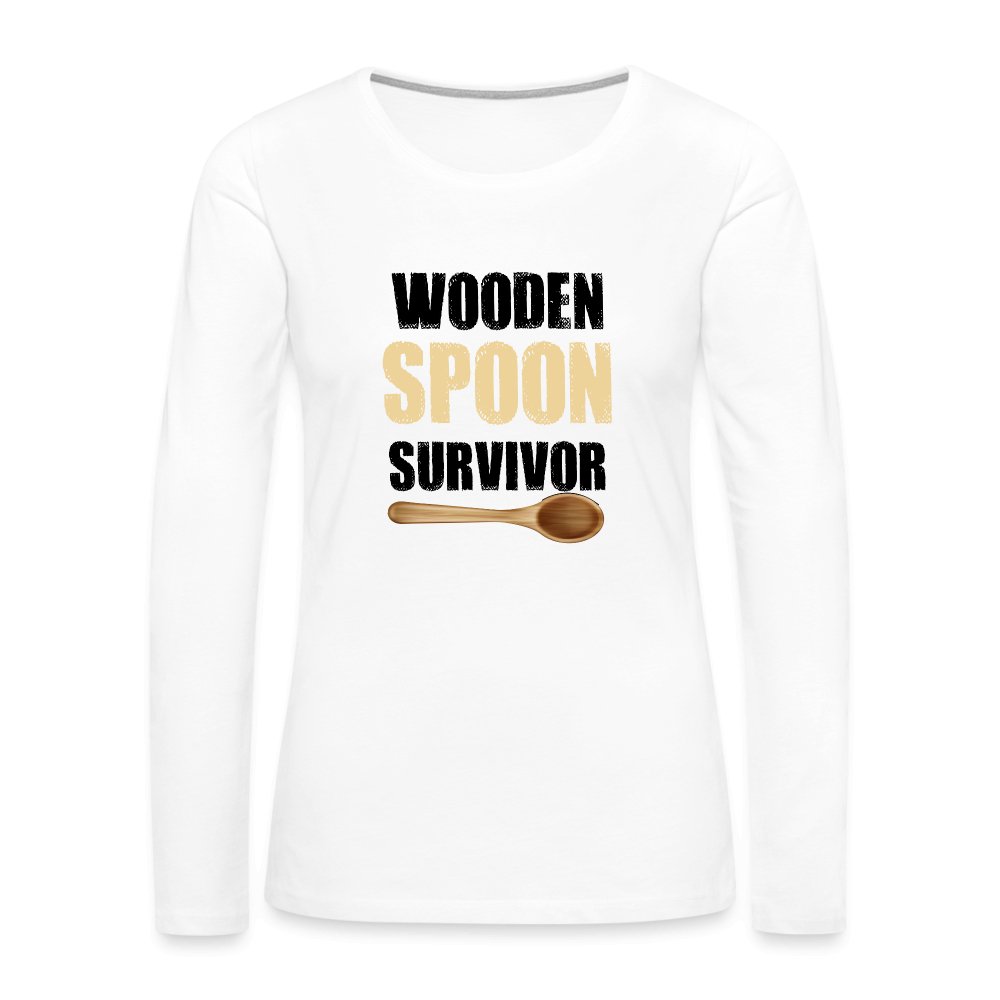 Wooden Spoon Survivor Women's Premium Long Sleeve T-Shirt - black