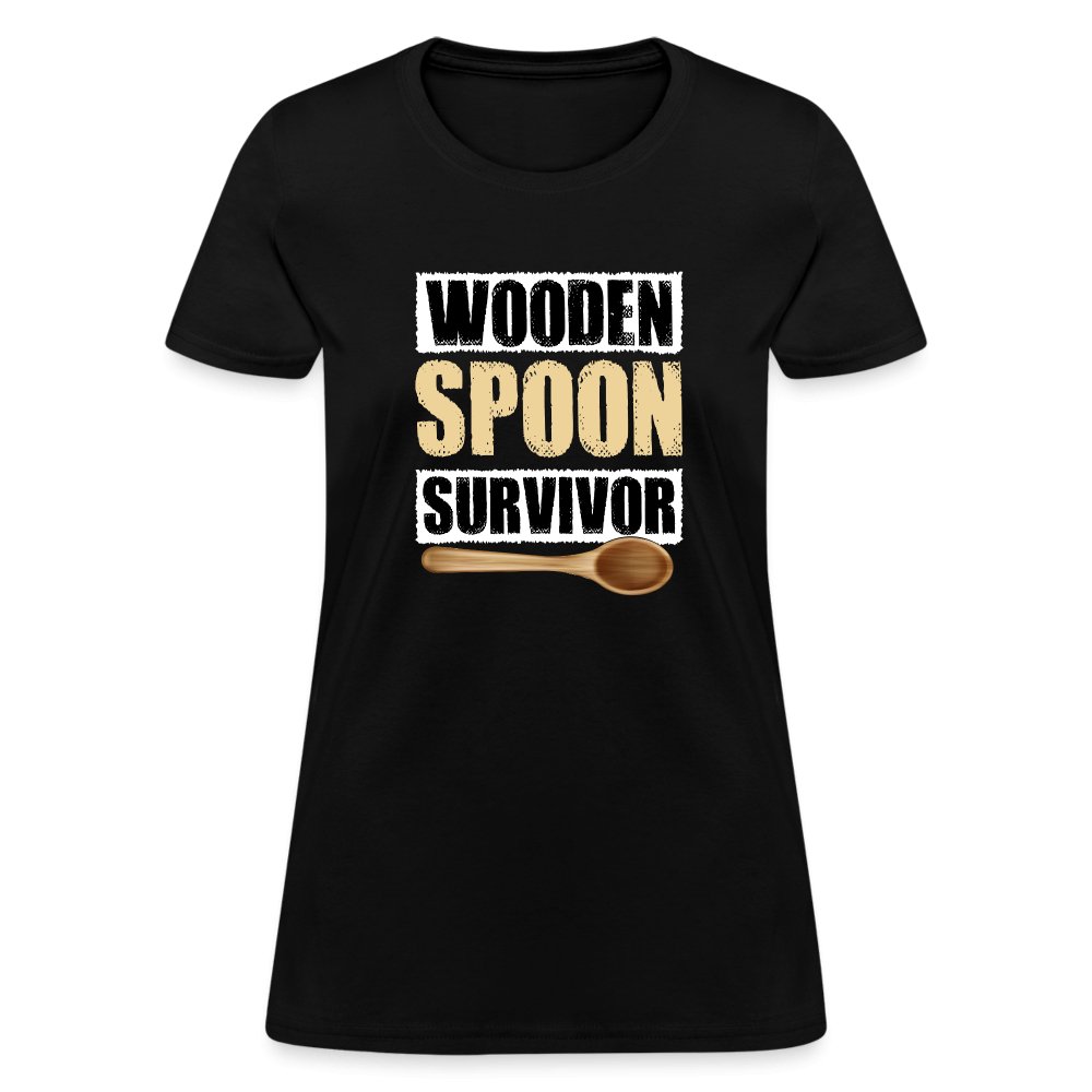 Wooden Spoon Survivor Women's T-Shirt - black