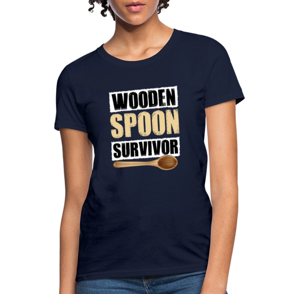 Wooden Spoon Survivor Women's T-Shirt - navy