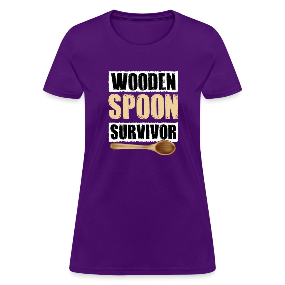 Wooden Spoon Survivor Women's T-Shirt - purple