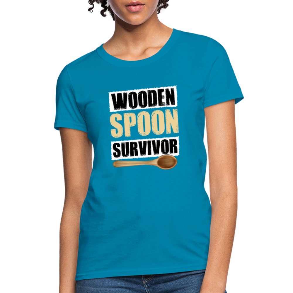 Wooden Spoon Survivor Women's T-Shirt - turquoise