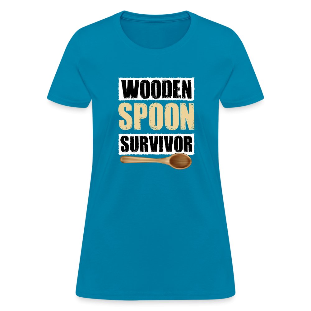 Wooden Spoon Survivor Women's T-Shirt - turquoise