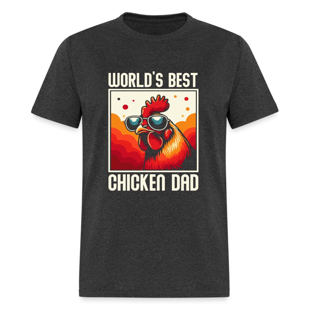 World's Best Chicken Dad T-Shirt (Backyard Chickens) - black