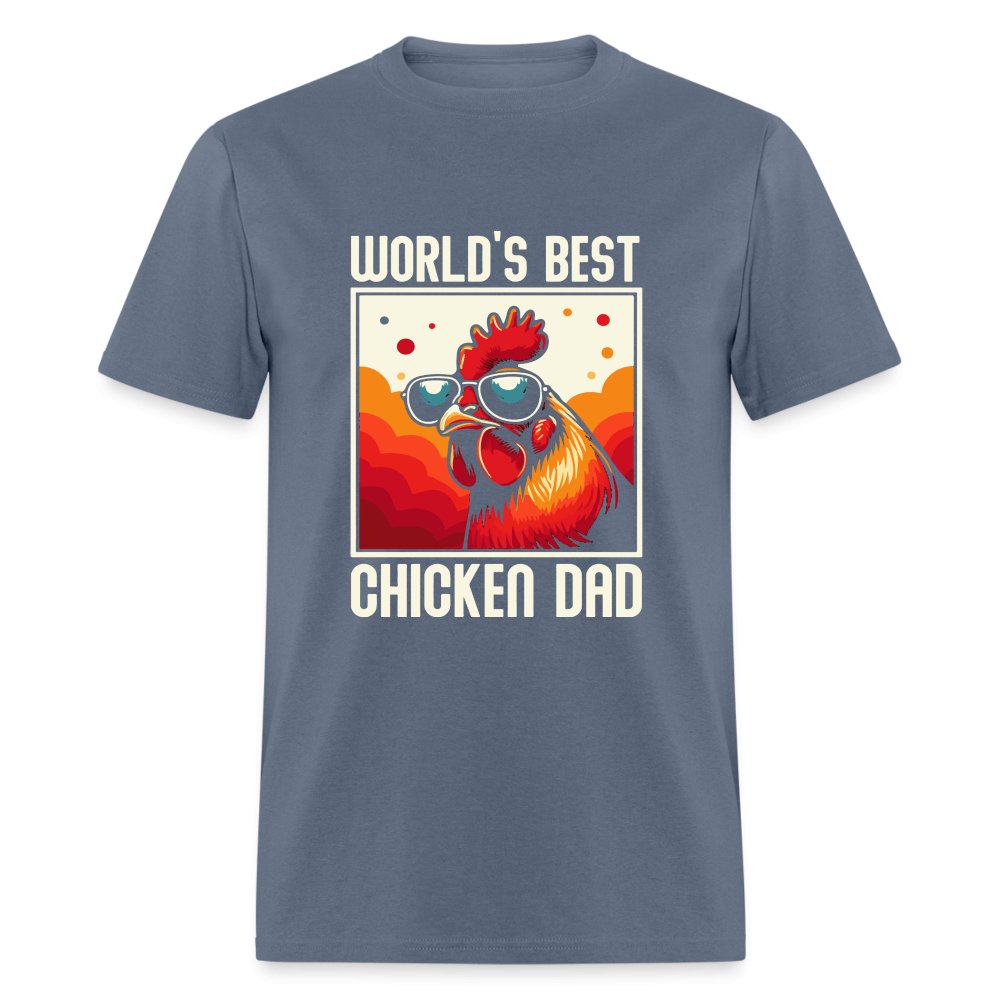 World's Best Chicken Dad T-Shirt (Backyard Chickens) - charcoal