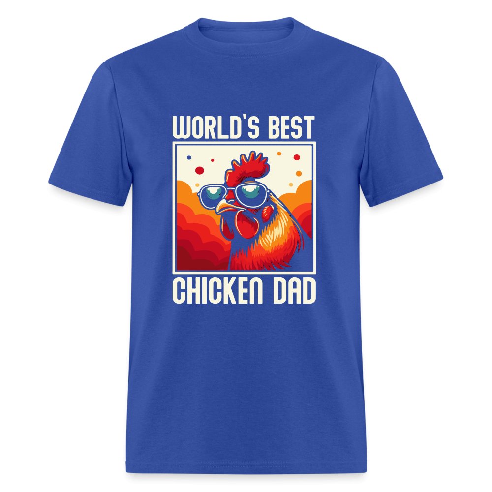 World's Best Chicken Dad T-Shirt (Backyard Chickens) - heather black