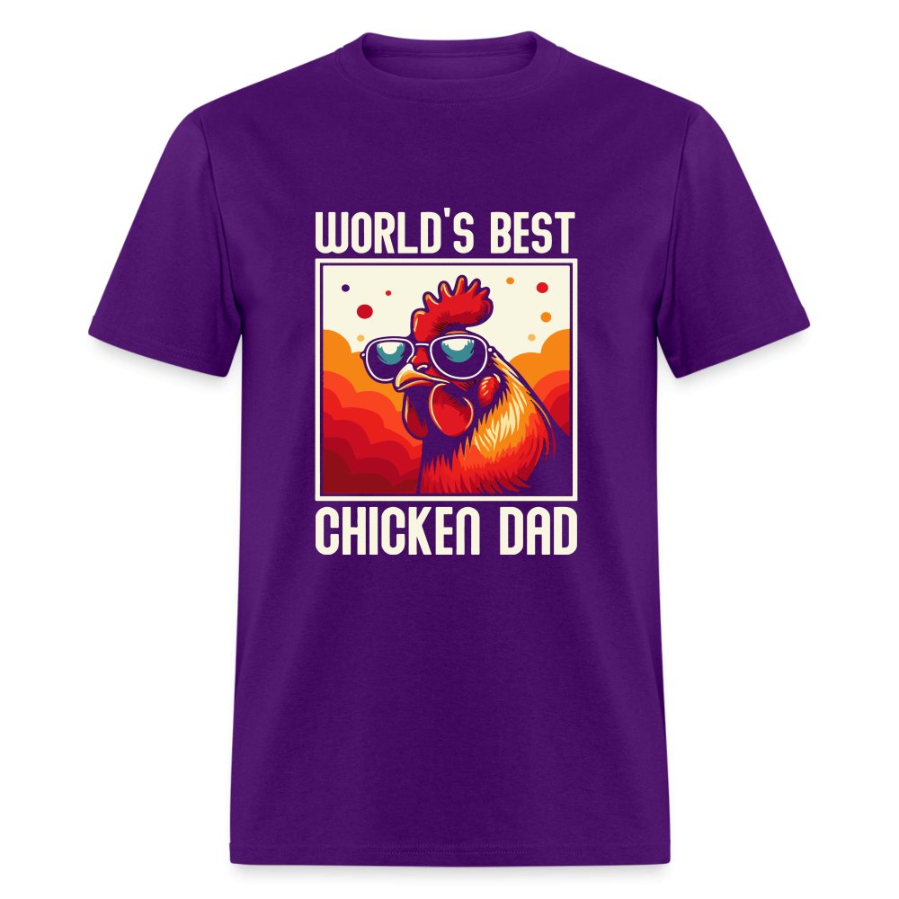 World's Best Chicken Dad T-Shirt (Backyard Chickens) - military green