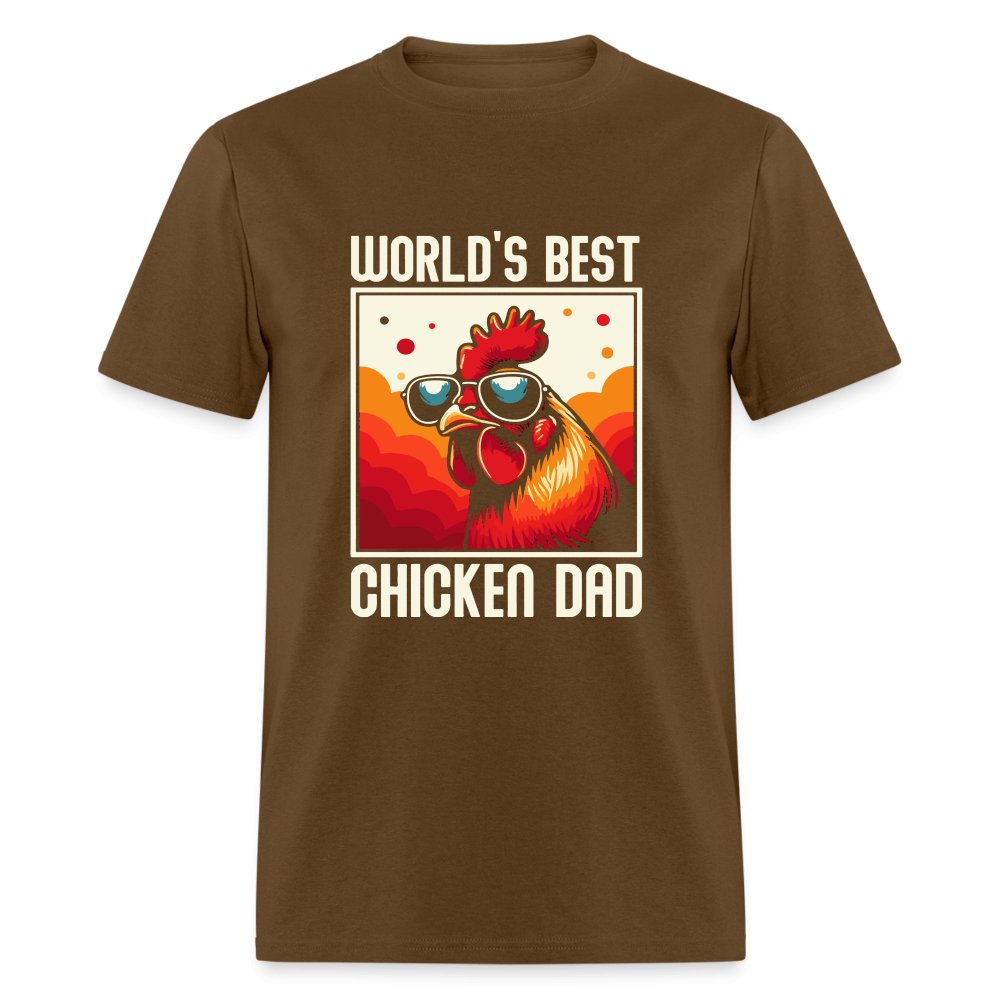 World's Best Chicken Dad T-Shirt (Backyard Chickens) - royal blue